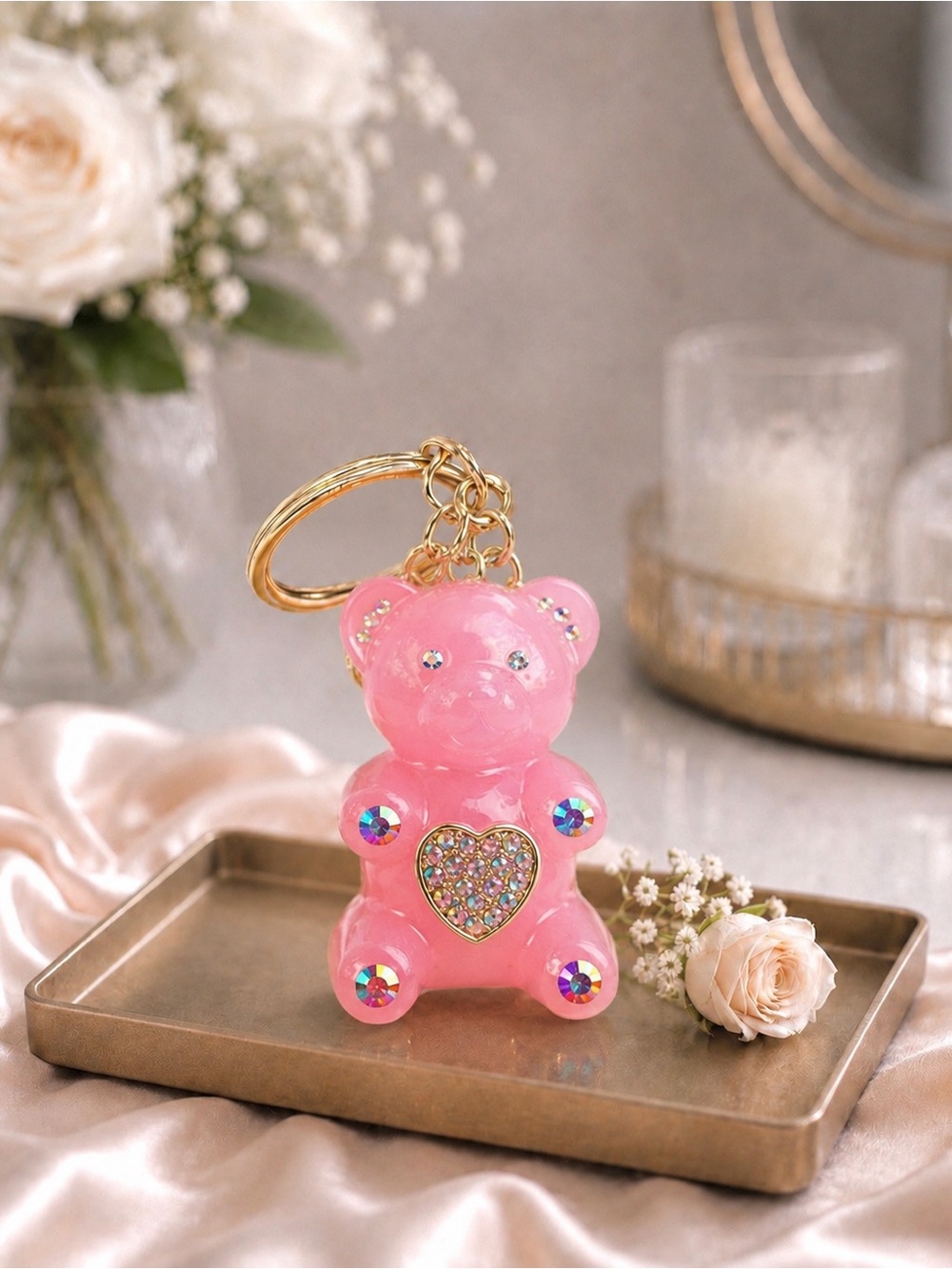 NWT Betsey Johnson gummy bear keychain